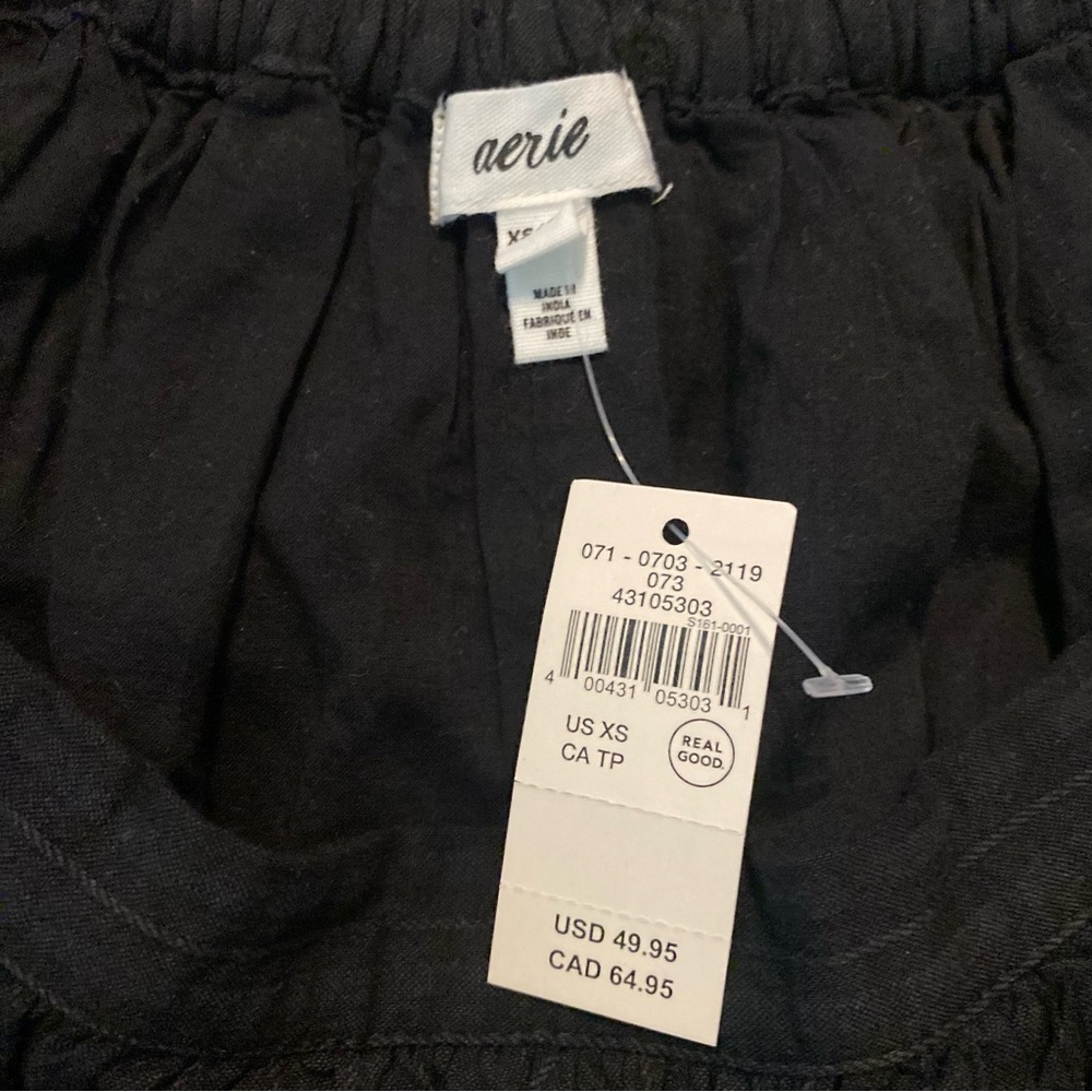 NWT AERIE Black Textured Bubble Skirt - Picture 6 of 6